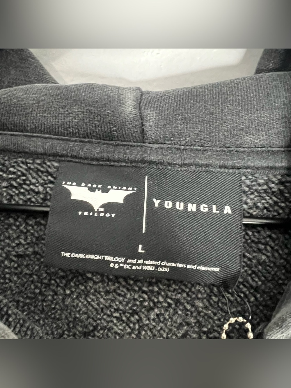 YoungLA x Batman Story Board Oversized Zip Up Hoodie 5211 Mens Large Grey NWT - Picture 4 of 8